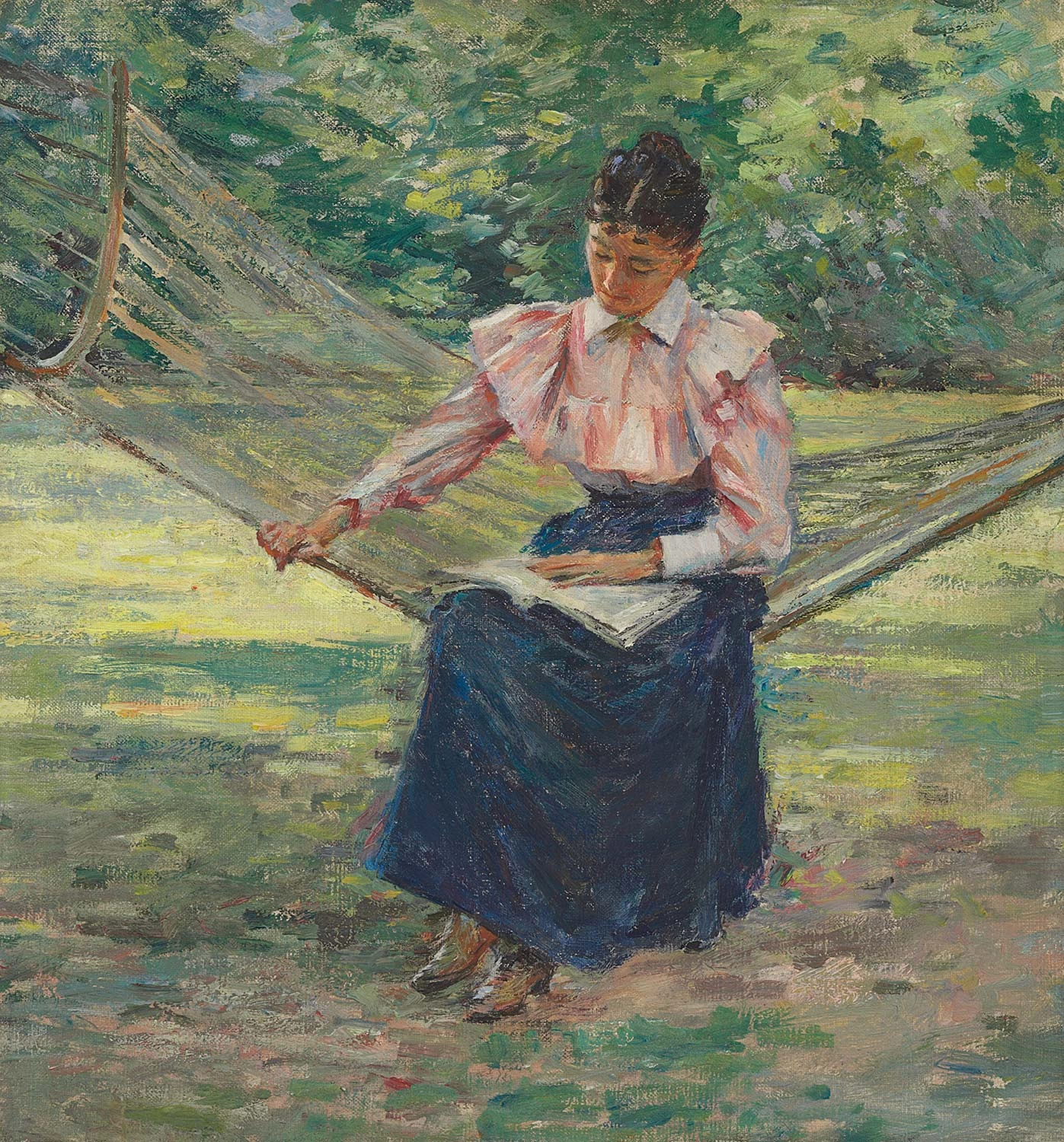 Ragazza in amaca
